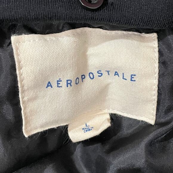 Aeropostale Hooded Bomber Jacket - Green - Large - Picture 11 of 16